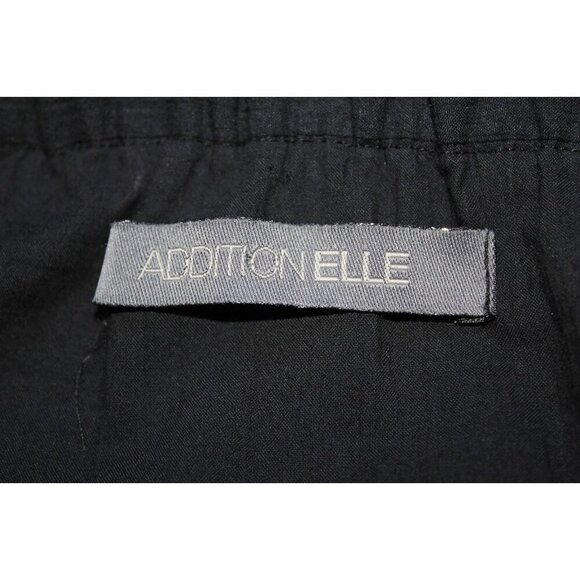 Addition Elle Vintage Crinkle Broomstick Skirt Plus 20 Lagenlook Black Sequin - Picture 6 of 6